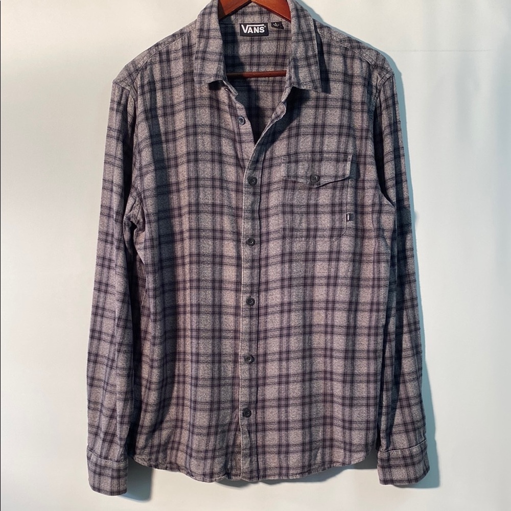 Vans Gray Casual Button Down Shirt